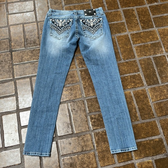 Miss Me Embellished Midrise Signature Skinny Jean - Picture 3 of 14